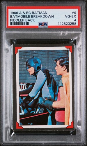 1966 A&BC Batman Riddler Back #9 — PSA 4