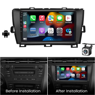 Apple Carplay For Toyota Prius in Dash Car Stereo Radio AM FM Android Auto GPS