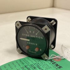 Airborne Mfg Gyro Vacuum Suction Gauge Indicator # 1G2-4