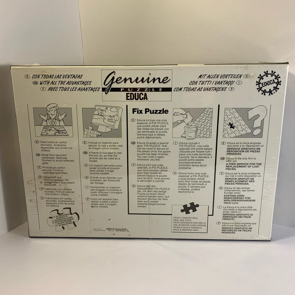 EDUCA Antarctica Save The World 1500 pc Puzzle 23"x33" Penguins New Sealed - Image 2 of 4