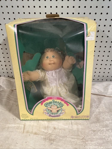 Vintage 1985 Cabbage Patch Kids Preemie Doll 3870 Original Box Birth Certificate