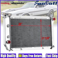 Fits 1971-1973 1972 Ford Mustang Mercury Cougar V8 Gas 3rows Radiator Fongoff.