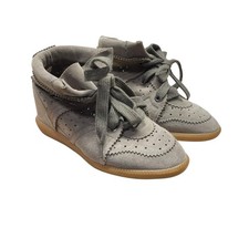 Isabel Marant Bobby Suede Wedge Sneakers Size 38
