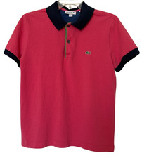 Lacoste Mens Polo Shirt Top Sz M Colorblock Preppy Regular Fit Short Sleeve