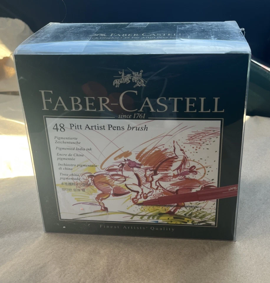Plumas de pincel Faber-Castel Pitt Artist (paquete de 48), multicolor Foto 3 de 3