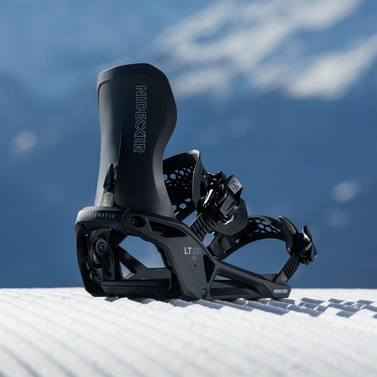 Nidecker LT Supermatic Snowboard Bindings XL (Mens 11-13) Black