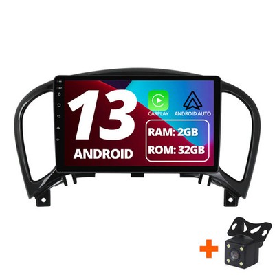 Nissan Juke 2010-2014 Wireless AppleCarPlay Kit mit Rückfahrkamera 9 Zoll