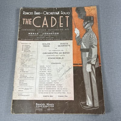 The Cadet Remick's Band Orchestra Folio Violins Oboe Flute Piccolo Sax