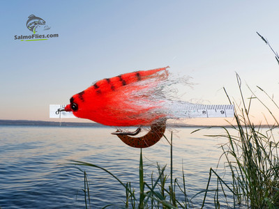   3er Set: NEU Paolo's Wiggle Tail (White & Red) | Haken #3/0 | Mega-Streamer