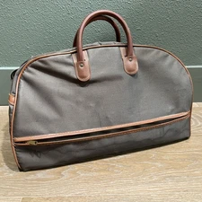 Coats Clark Mens Duffle Work Bag Carving Tools Canvas Serval Zipper