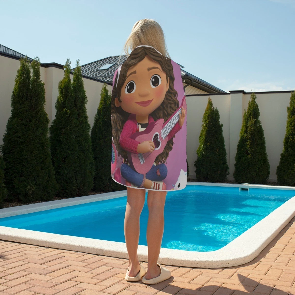 Gabby's Dollhouse Rectangular Beach Towel