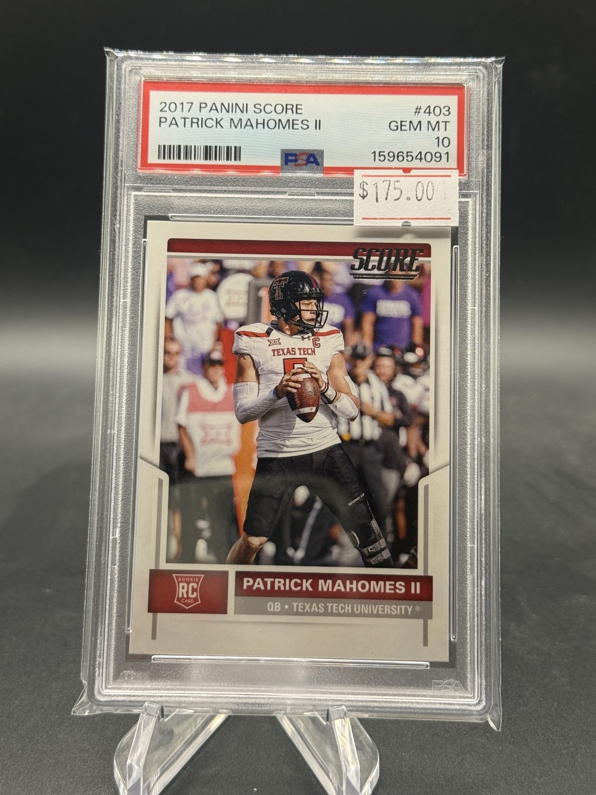 Patrick Mahomes Panini Score #403 Base