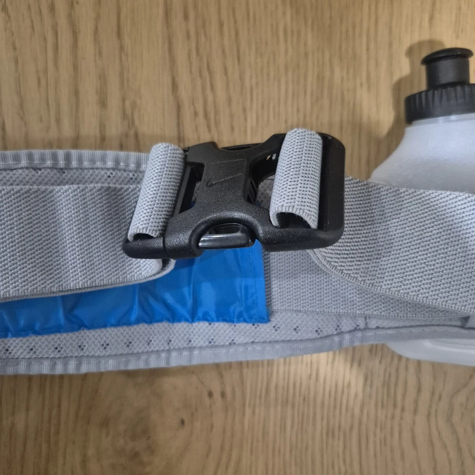 Nike Running 24oz Hydration Belt 2 Bottles With Fanny Pack Blue Bag - Image 3 of 4