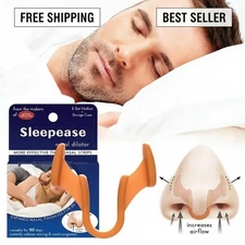 Anti Snoring Silicone Nose Clip – Easy Breathe Sleep Aid Nasal Dilator