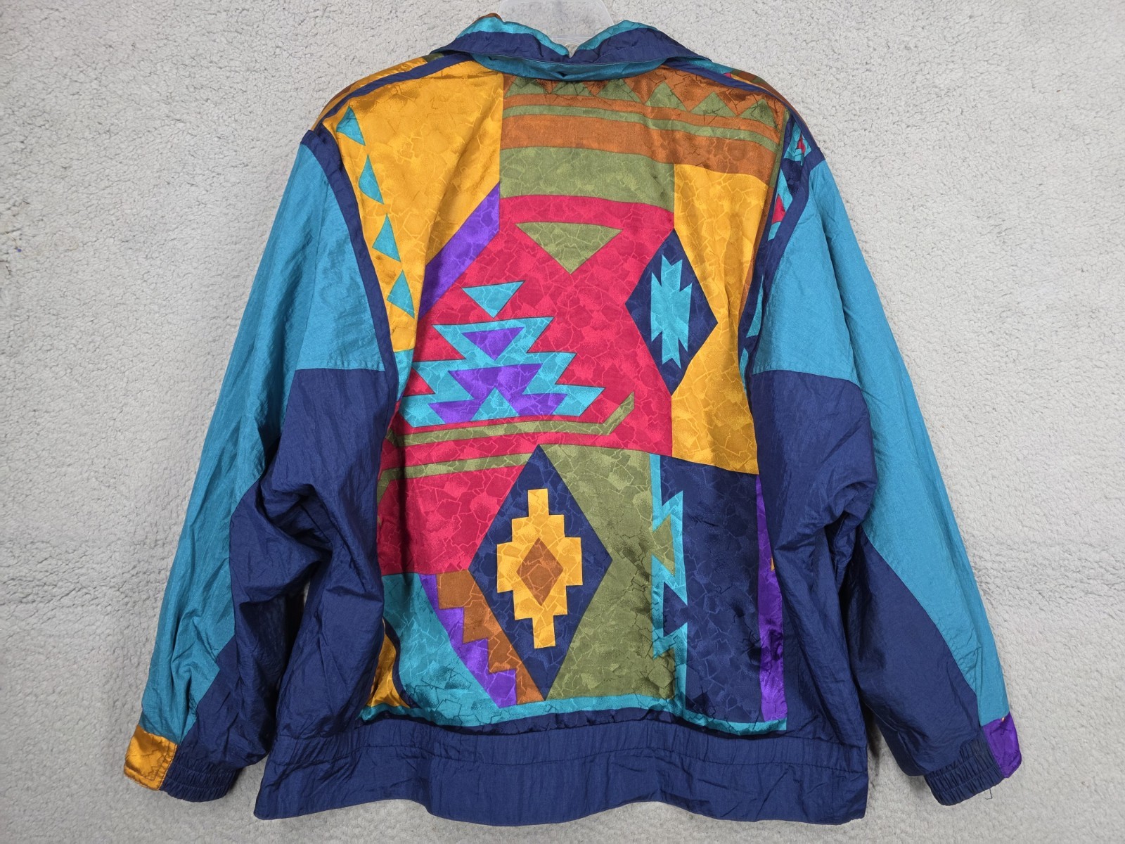 Winterset Nylon Vintage Patchwork Windbreaker Jac… - image 5