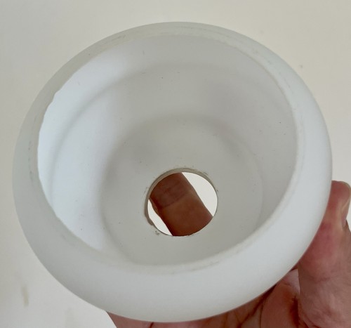 PAIR Mini Frosted White Glass Beehive Ceiling Lamp Wall Light Shades Vintage - Picture 13 of 16