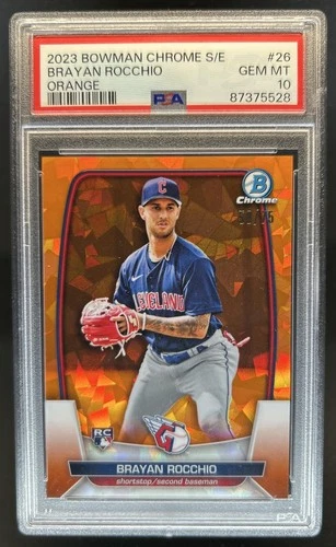2023 Bowman Chrome Brayan Rocchio PSA 10