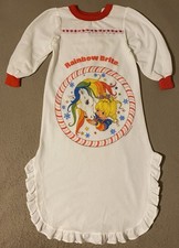 Rainbow Brite Girl  s Vintage Night Gown Logo 1983 Hallmark Size 5