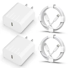 2 Original Carga Rapida USB-C De 20W Cargador Para iPhone 14 13 12 11 Pro Max XS