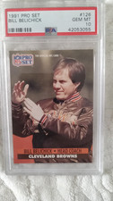 1991 Pro Set Bill Belichick Rookie Card PSA 10. rookie card picture