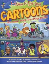 How to Draw Cartoons: An Easy Step-by-Step Guide - Paperback - GOOD