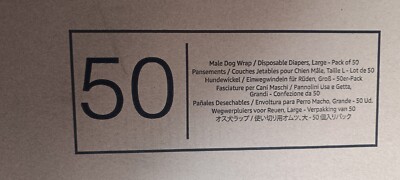 Amazon Basics Einwegwindeln Hundewindeln Hunde Grösse L 50er-Pack Tierwindeln