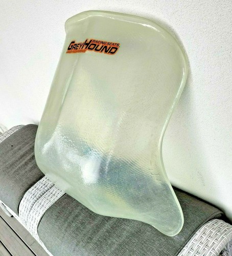 GO KART SEAT CLEAR FIBREGLASS GREYHOUND 25, 28, 29, 30, 32CM ONLY WAISTE MEASURE - Picture 2 of 5