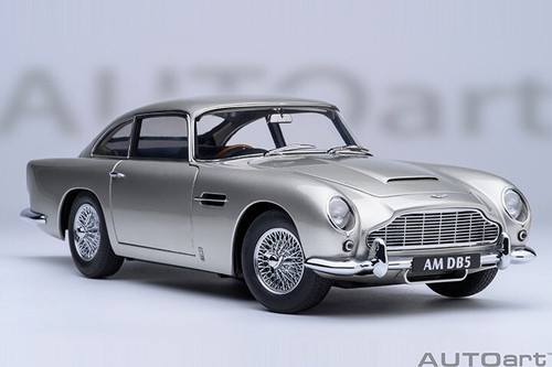 AUTOART 1964 Aston Martin DB5 (Birch Silver) 1:18 Scale Brand New - Picture 14 of 20