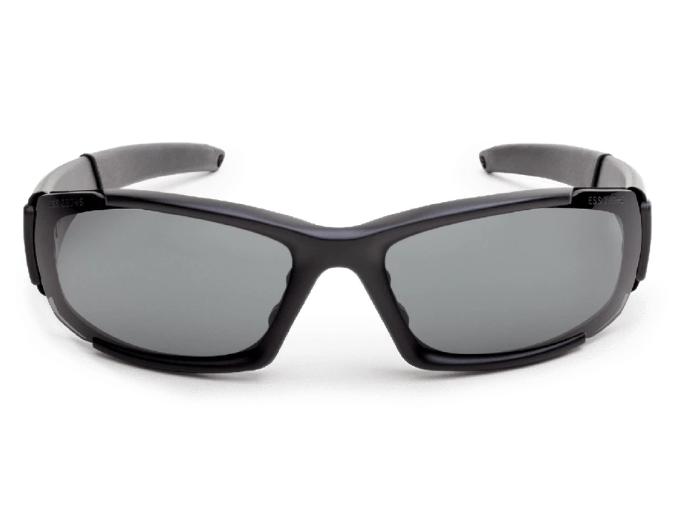ESS CDI 射击眼镜黑色镜框带烟灰色透明镜片 740-0296 — 第 2/3 张图片