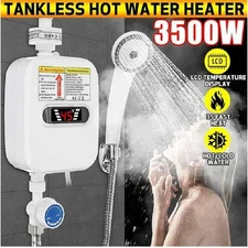 Shower Hot Heater Instant xy Tankless Electric Heater Bathroom Water 3500W