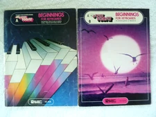 LOT of 2 E-Z PLAY TODAY BEGINNINGS FOR KEYBOARDS BOOKS A & B, ©1984, HAL LEONARD