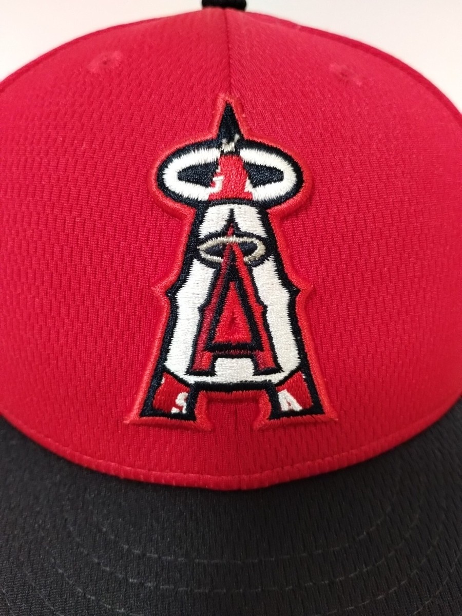 Anaheim Angels Hat Cap New Era Size 7 1/2 Fitted 59Fifty Red Blue