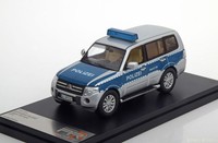 Mitsubishi Pajero Polizeifahrzeug 2012 Silberblau Premium X 1:43 PRD504