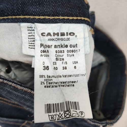 Cambio Damen Jeans Hose Gr. 36 Blau Piper Ankle Cut Stretch 98% Baumwolle elast - Bild 5 von 14
