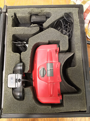 Complete Nintendo Virtual Boy with Matching Blockbuster Case Box + 8 Games