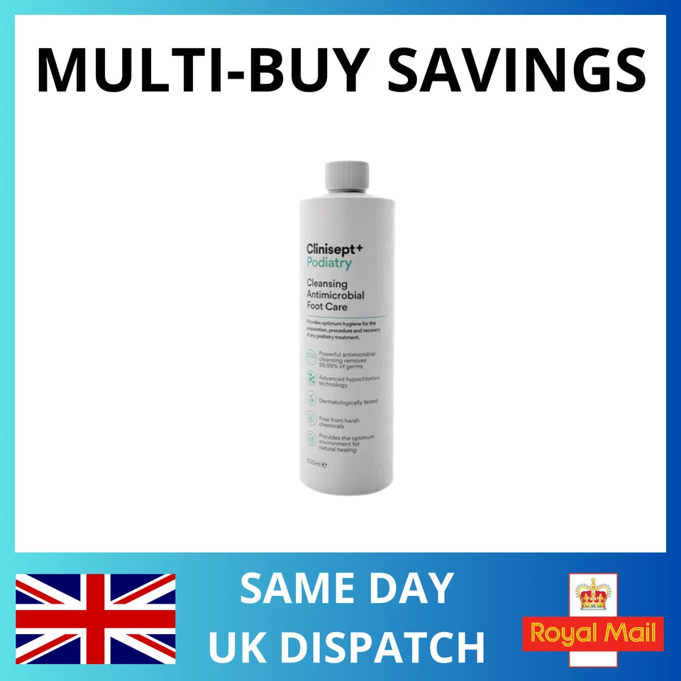 PLUS Clinisept+ Podiatry 500ml Antimicrobial Spray