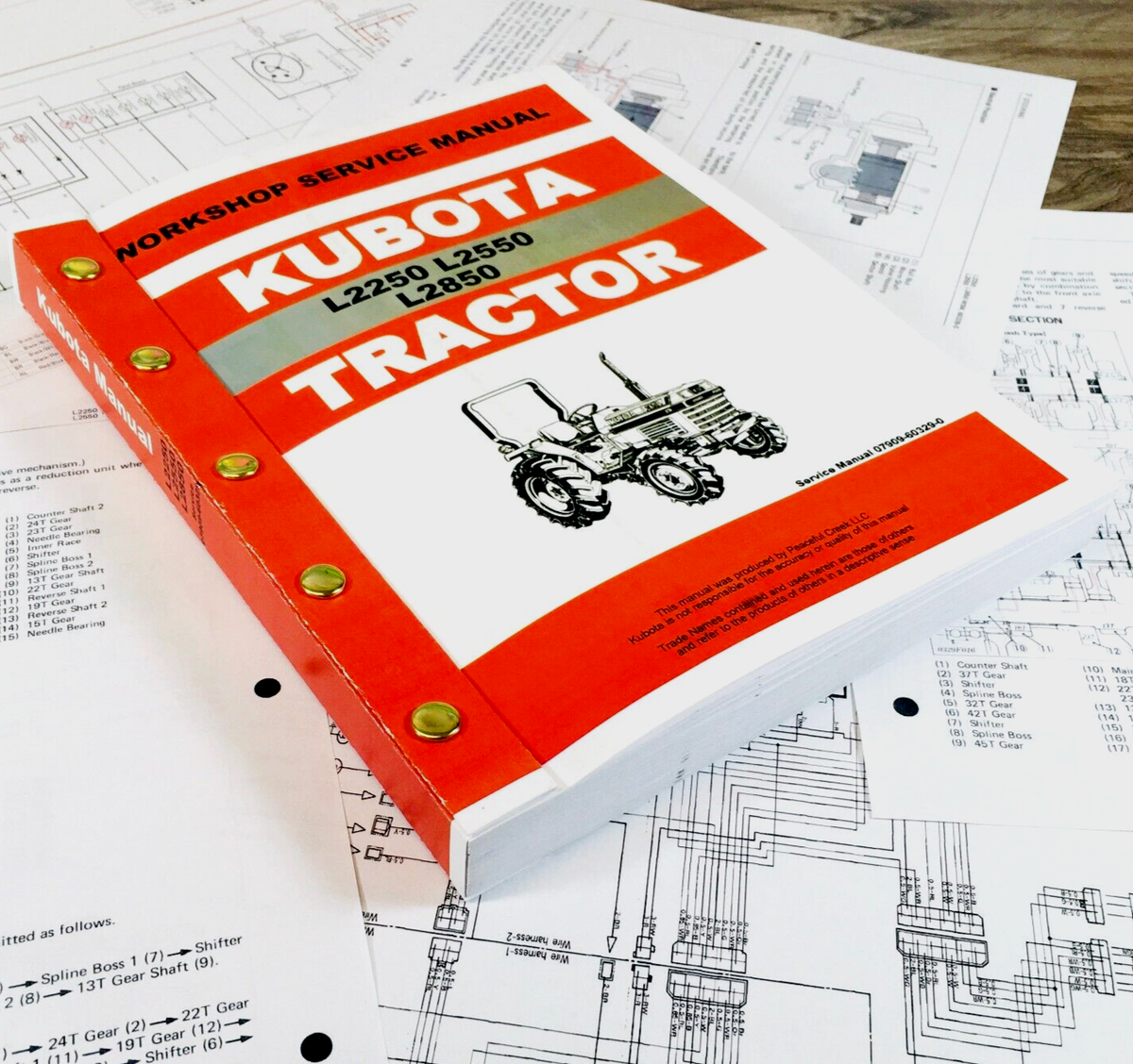 Kubota L2250 L2550 L2850 Tractor Service Repair Manual Shop Book