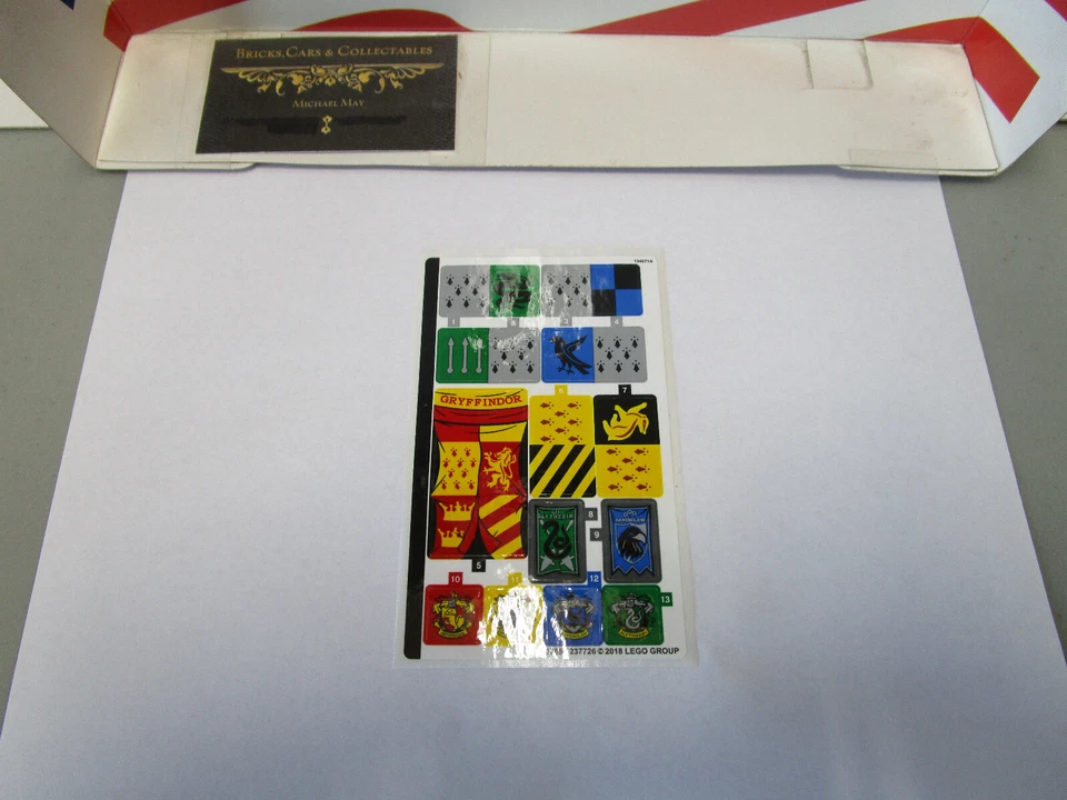 LEGO HARRY POTTER,HOGWARTS QUIDDITCH MATCH SET 75956 STICKER SHEET #75956stk01 - Image 2 of 2