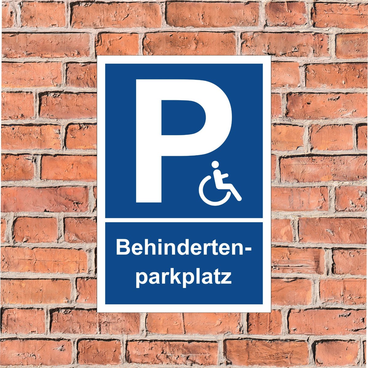 Behinderten-Parkplatzschild (2 Stück) – 45,7x30,5 Cm Aluminium, Reflektierend & Wetterfest