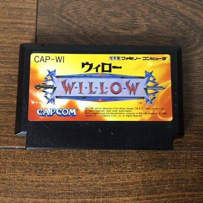 Willow (Nintendo Famicom FC NES, 1989) CAP-WI Japan Import Capcom/Lucasfilm