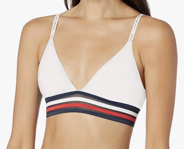 Tommy Hilfiger WMNS LOGO Bralette BIKINI TOP White - White