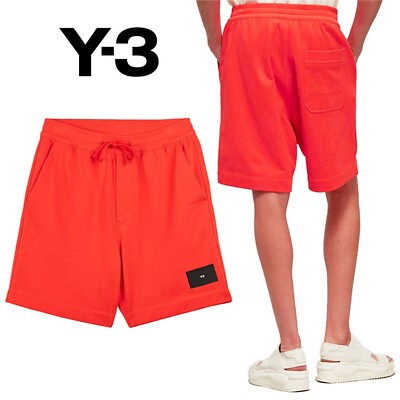 ADIDAS Y-3 ORGANIC COTTON TERRY SHORTS ORANGE SIZE XS BRAND NEW W/TAG (IB4794)
