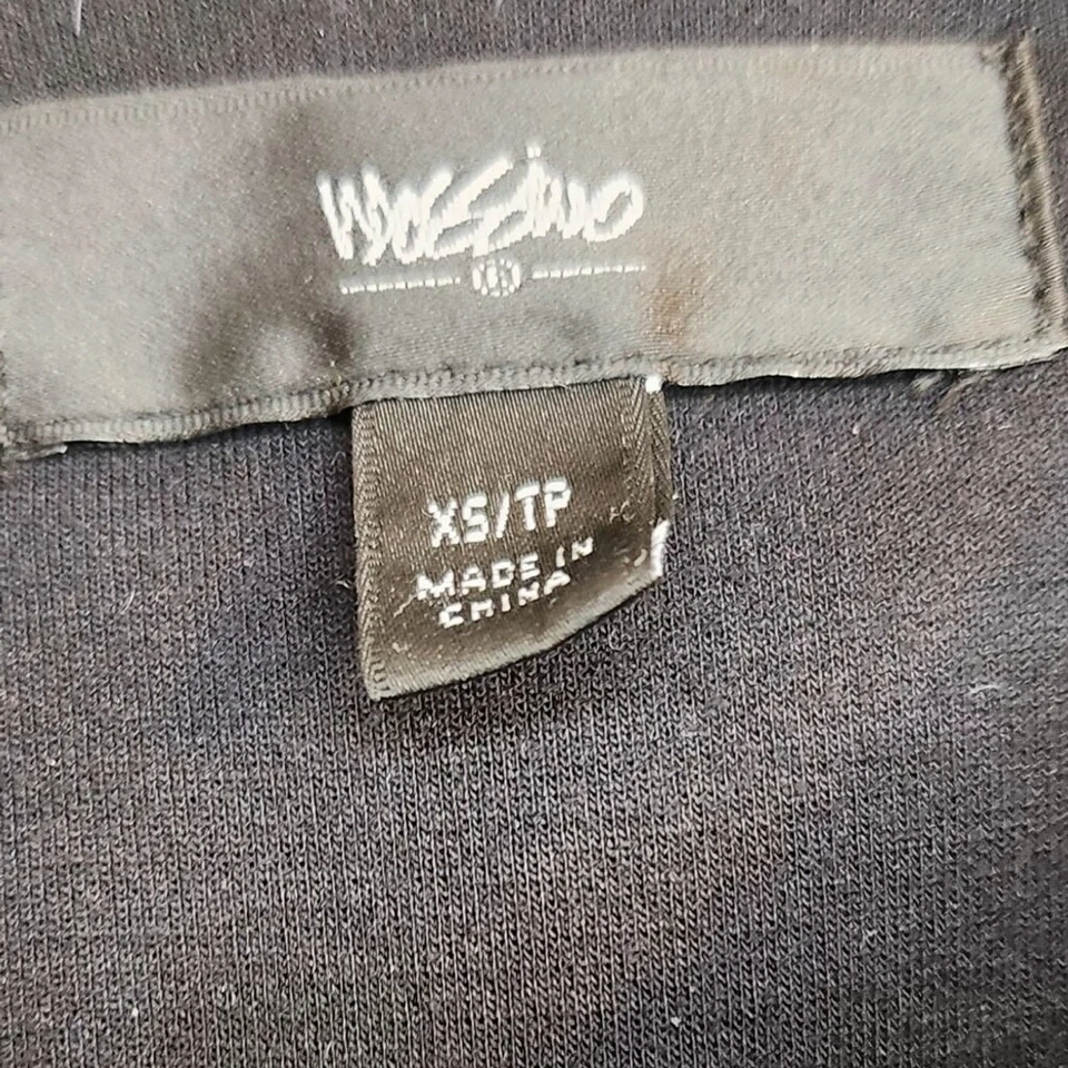 Chaqueta Mossimo Negra Peplum Talla: XS Favorecedora Cremallera Frontal Foto 2 de 4