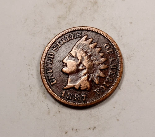 1887 Indian Head Cent Penny * Very Fine VF * XI282