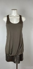 RACHEL ROY SIGNATURE - Ruched Taupe sleeveless party dress + sequins 4