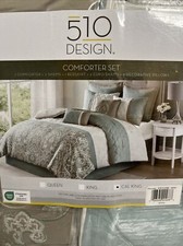 510 Design Comforter Set 8-Pcs Cal King Seafo...