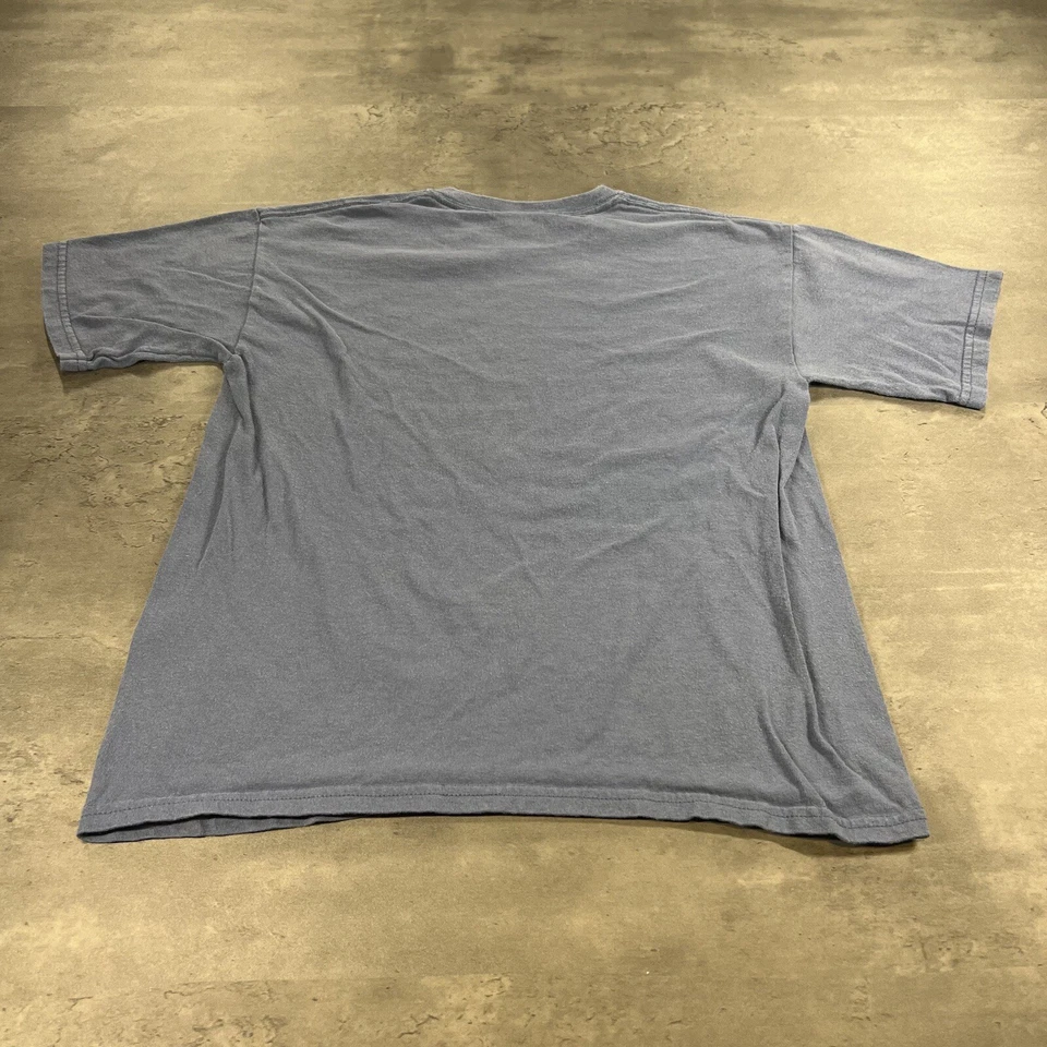 Camisa vintage anos 90 OKC zoológico juvenil L feminina babydoll azul animal arte desenho animado logotipo - Imagem 4 de 4