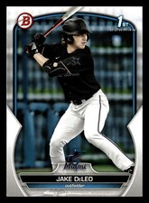 Jake DeLeo 2023 1st Bowman Draft ROOKIE CARD #BD-158 Miami Marlins FREE SHIP