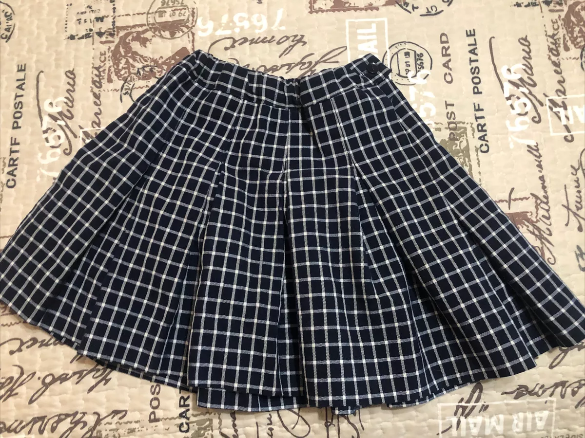 Plaid pleated cheap skirt 7.5