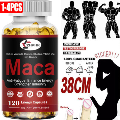 120/240/480 Organic Maca Root Capsules Peruvian Maca Extract for Men & Women
